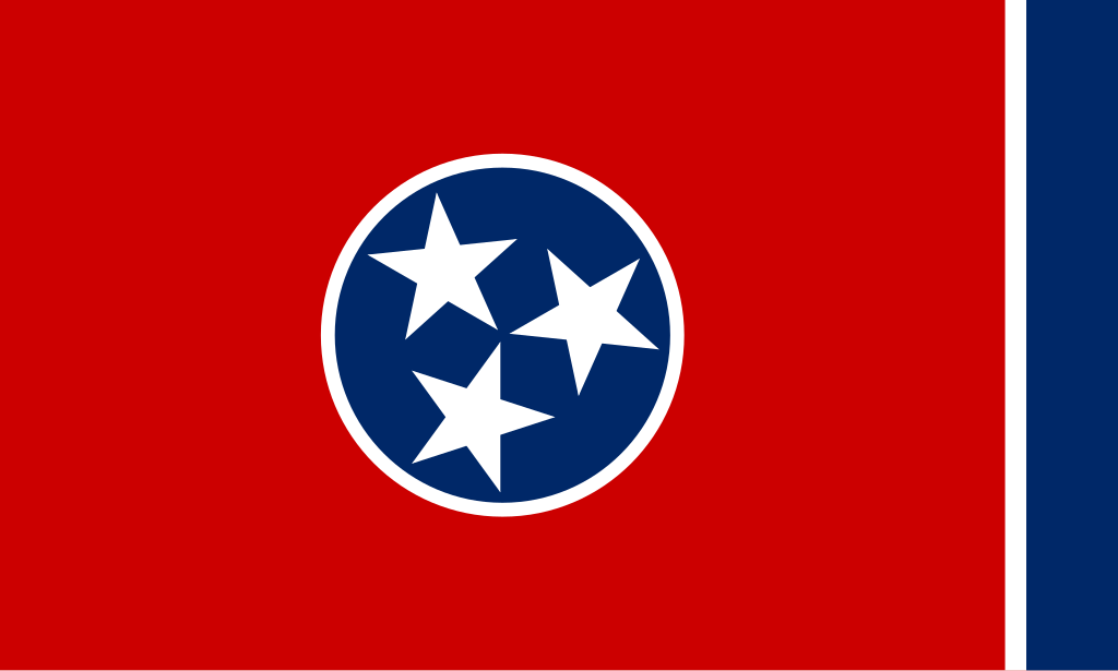 The state flag of Tennessee